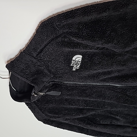THE North Face xs black plush zip up jacket - Picture 2 of 8